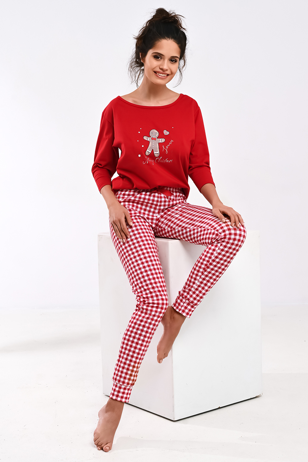 Пижама женская SENSIS 93020-17 красная XL