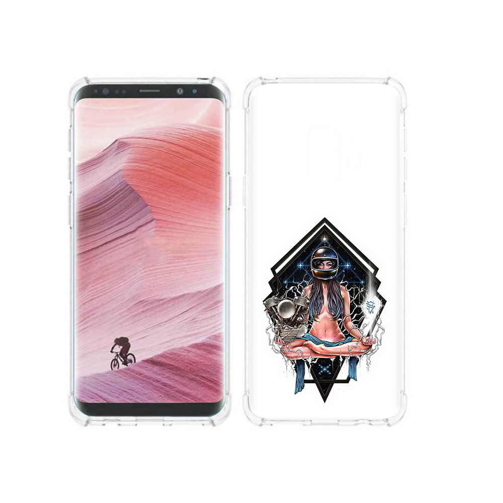 

Чехол MyPads Tocco для Samsung Galaxy S9 красивая девушка в шлеме (PT101623.567.406), Прозрачный, Tocco