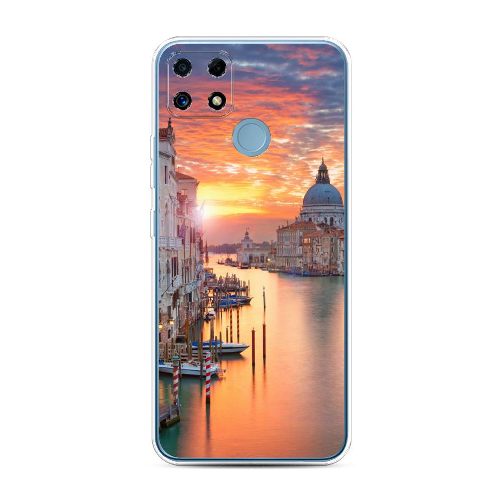 

Чехол на Oppo Realme C25 "Восход 11", Розовый;оранжевый, 257450-2