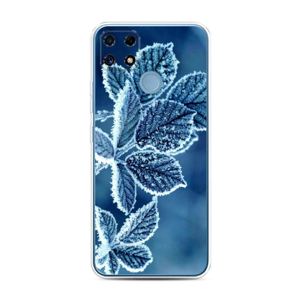 

Чехол на Oppo Realme C25 "Зима 6", Голубой;белый, 257450-2