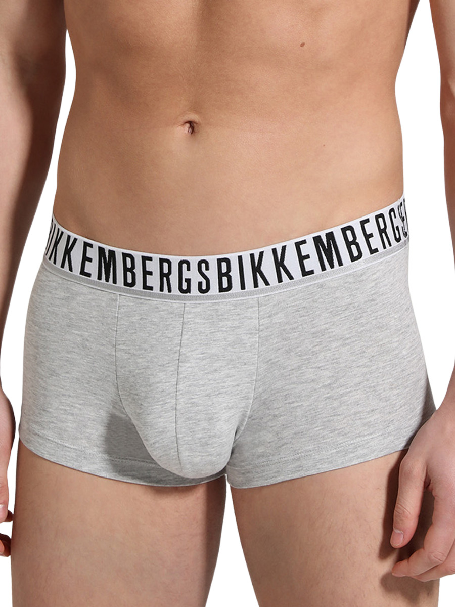Комплект трусов мужских Bikkembergs BKK1UTR01TR серых M, 3 шт.
