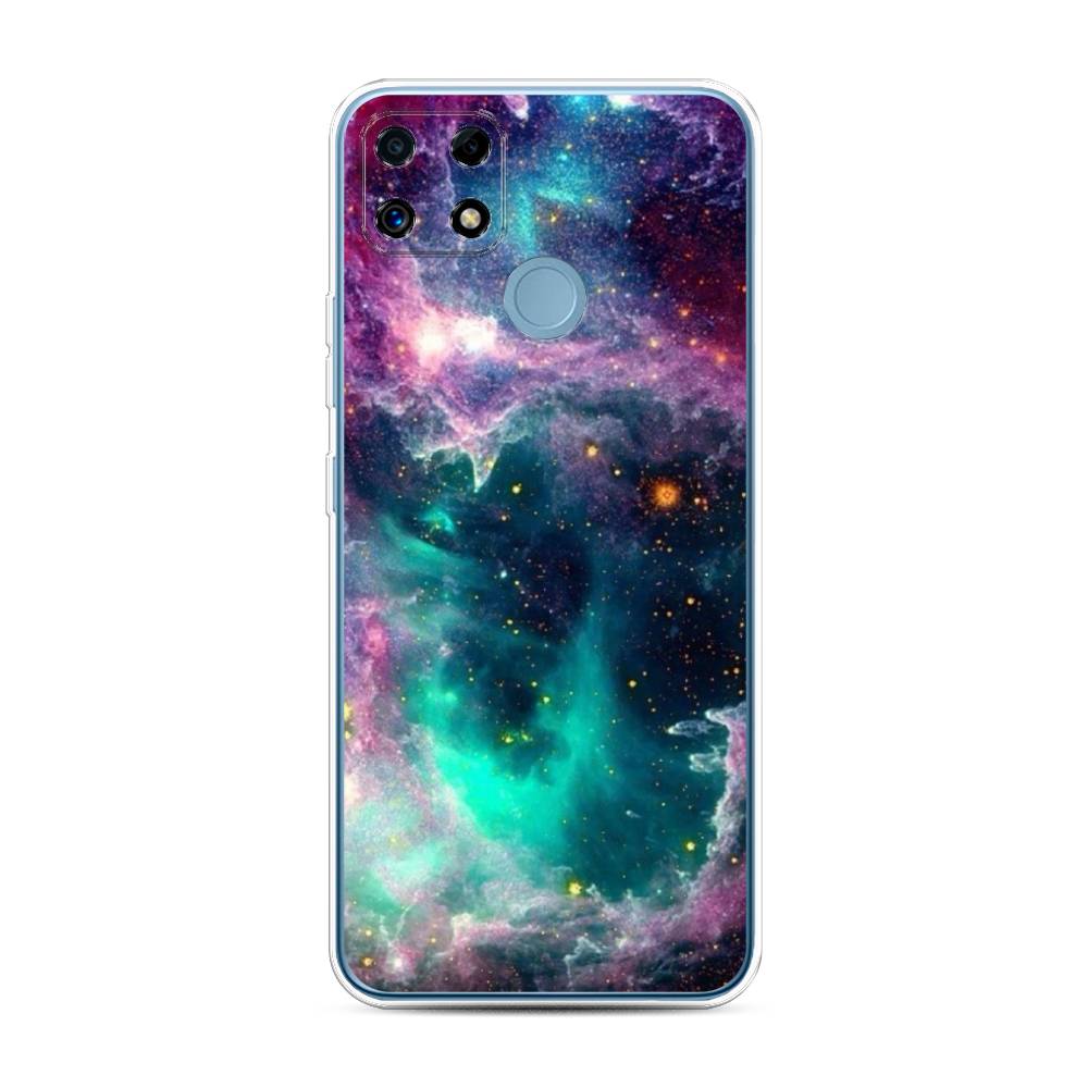 

Чехол на Oppo Realme C25 "Звездные облака", Розовый;бежевый, 257450-2