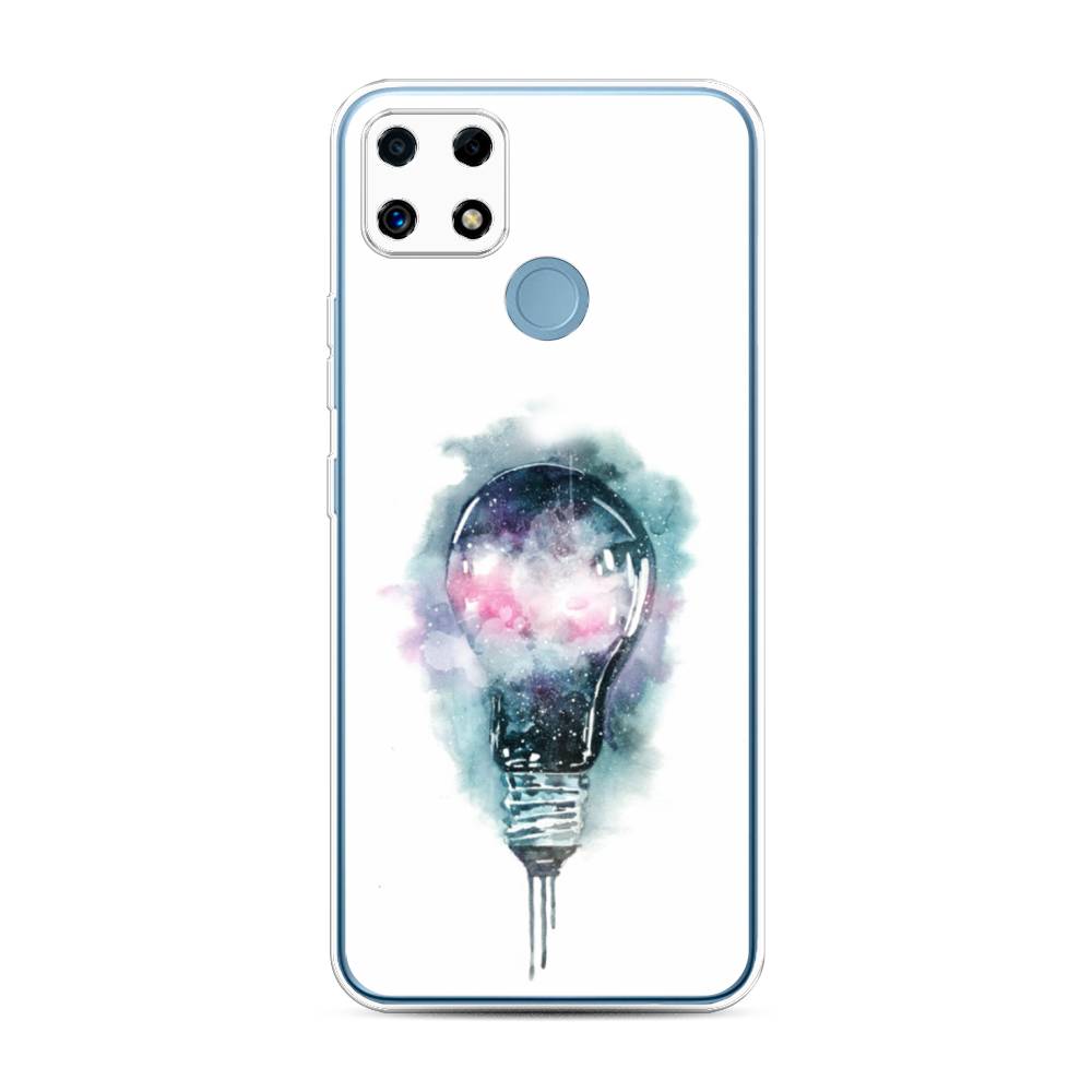 

Чехол на Oppo Realme C25 "Волшебная лампа", Белый;серый, 257450-4