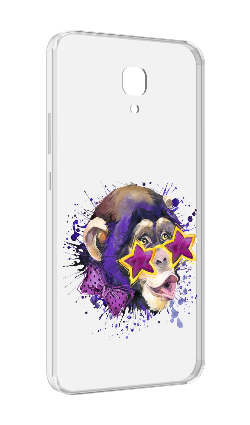

Чехол MyPads обезьяна в очках для Meizu M5 Note, Прозрачный, Tocco