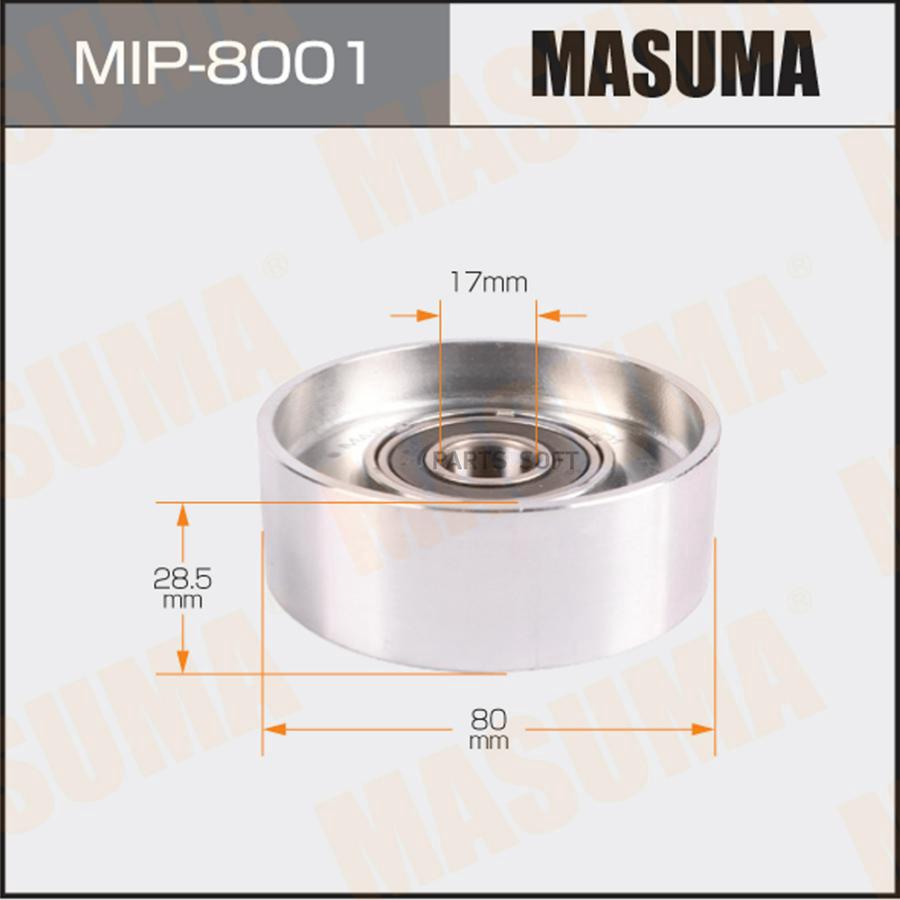 

MASUMA 'MIP8001 Ролик обводной ремня привода навесного оборудования, EZ30,EZ36 1шт
