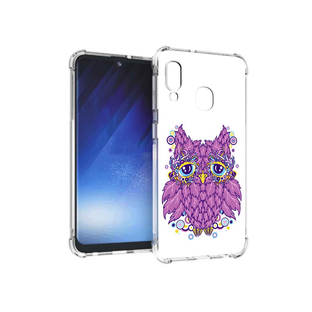 

Чехол MyPads Tocco для Samsung Galaxy A20e Розовая сова (PT133424.505.147), Прозрачный, Tocco