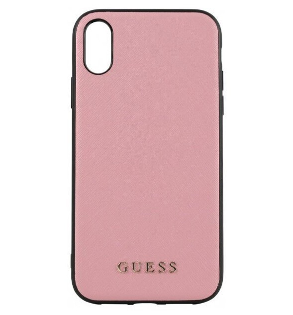 фото Чехол cg mobile guess silicone saffiano iphone xr розовый