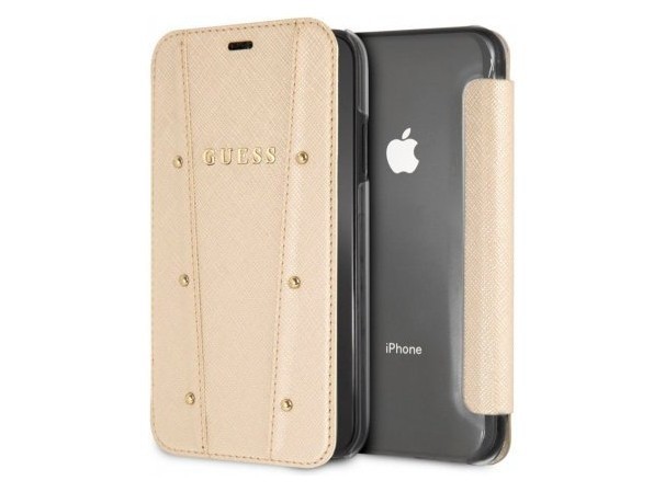 фото Чехол cg mobile guess kaia collection booktype iphone xr золотой