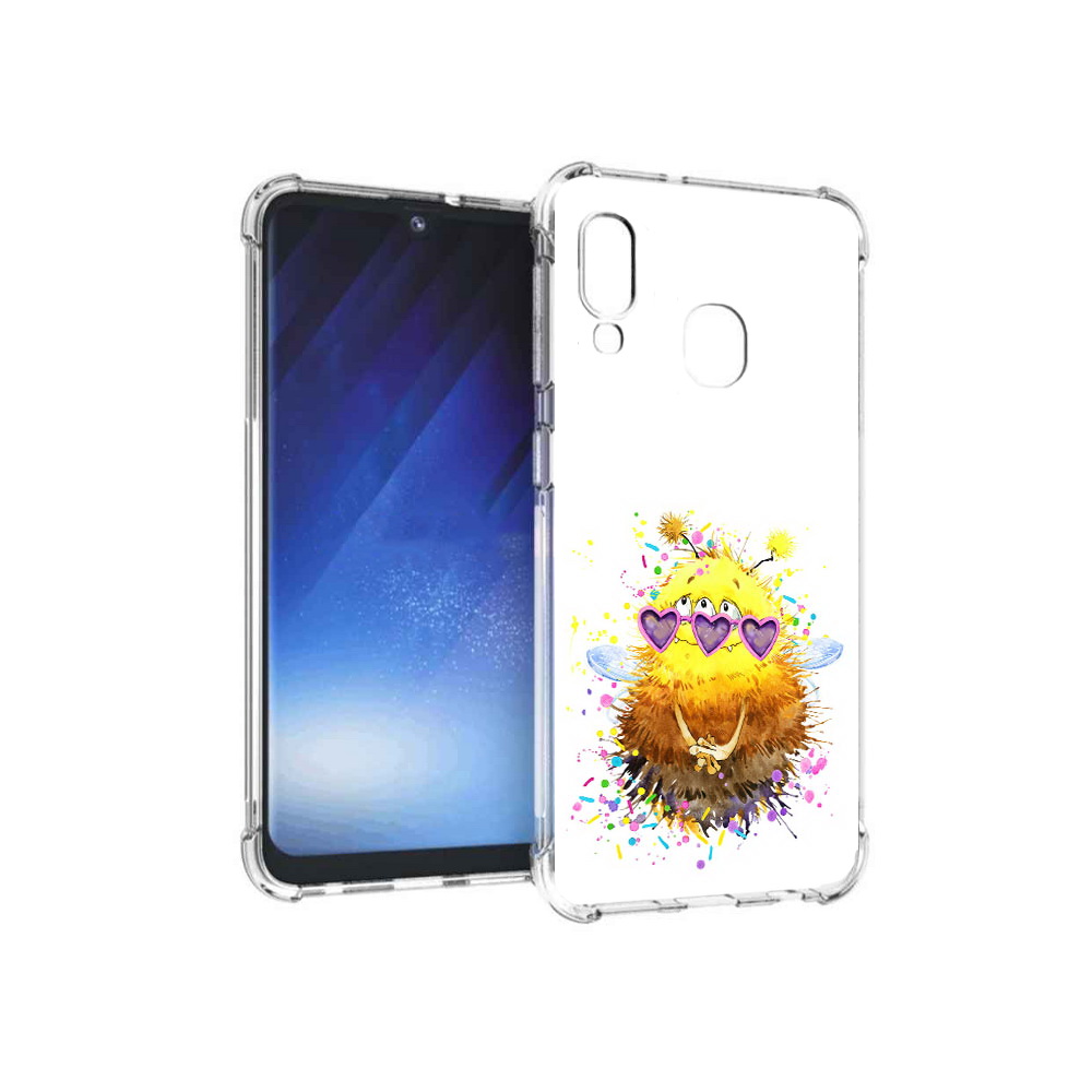

Чехол MyPads Tocco для Samsung Galaxy A20e Пушитый шмель (PT133424.505.143), Прозрачный, Tocco