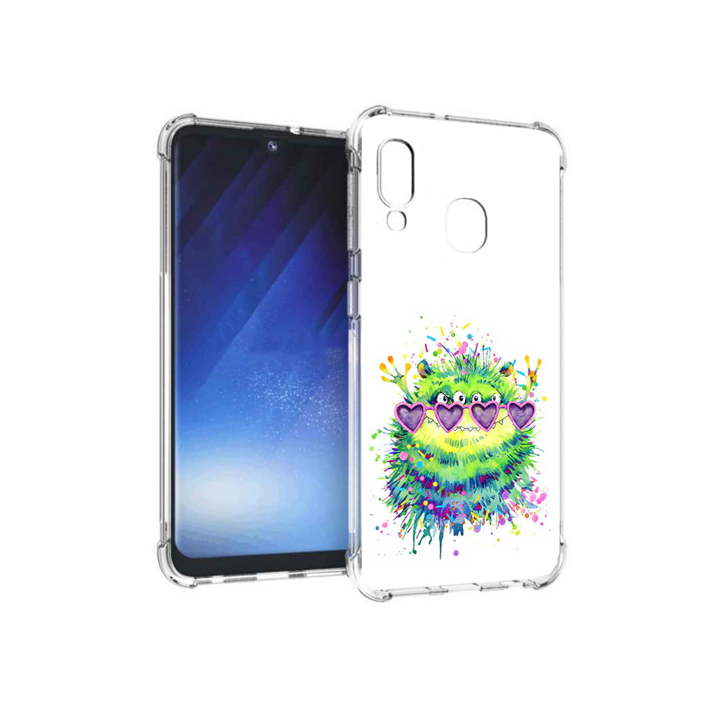

Чехол MyPads Tocco для Samsung Galaxy A20e Пушистый персонаж (PT133424.505.142), Прозрачный, Tocco