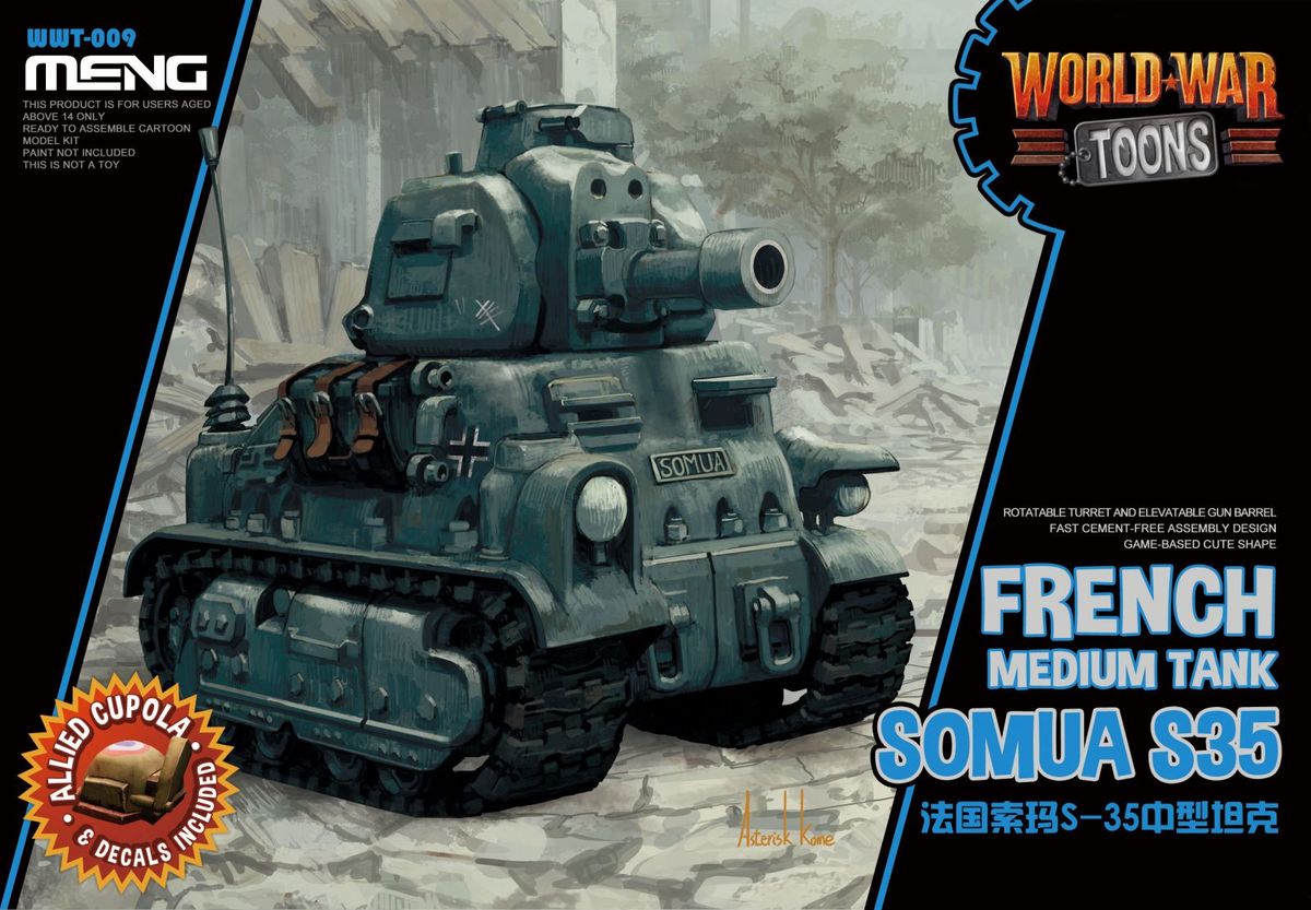 

Сборная модель Meng French Medium Tank Somua S-35 WWT-009