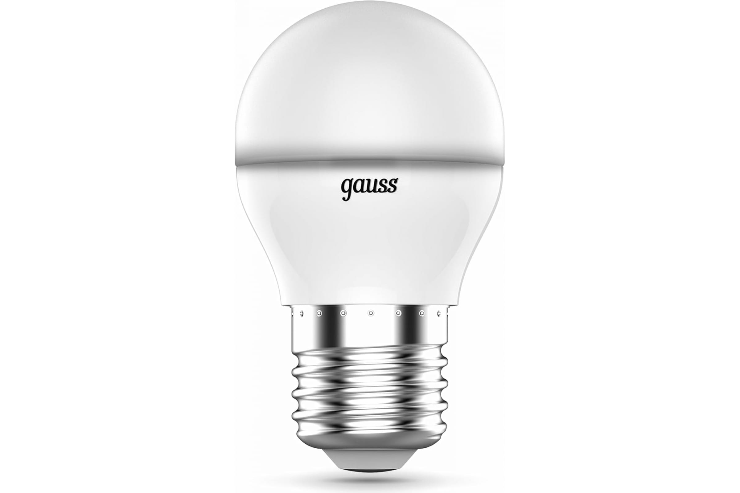 фото Лампа gauss шар g45 6w e27 rgbw+димирование led 1/100