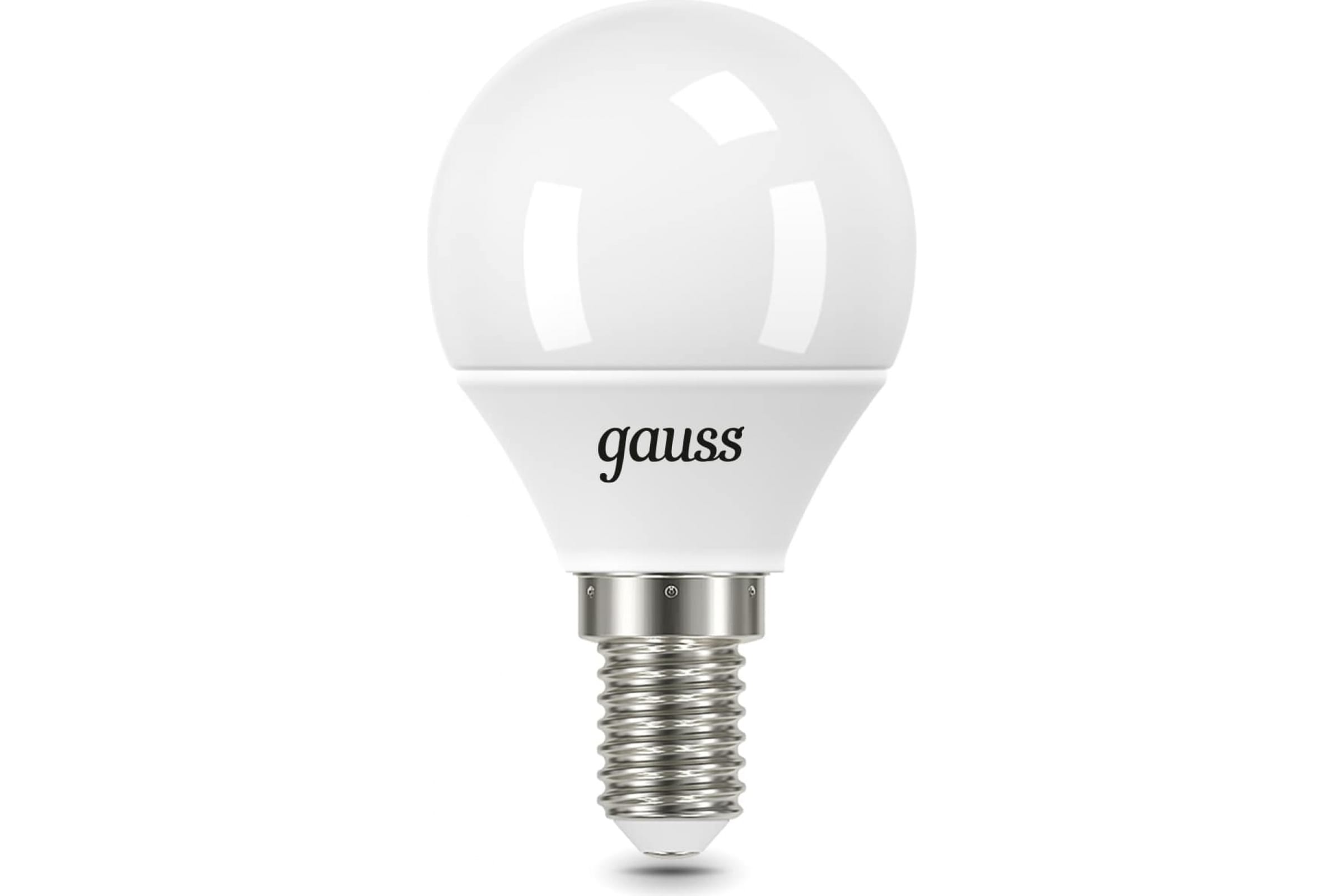 фото Лампа gauss шар 9.5w 950lm 6500k e14 led 1/10/50