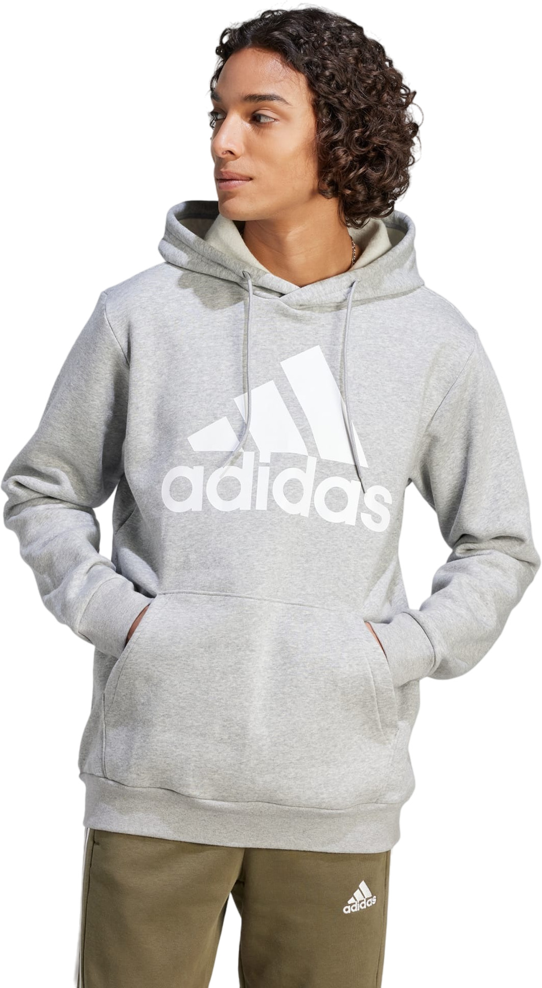 

Худи мужское Adidas M BL FL HD серое 2XL, Серый, M BL FL HD