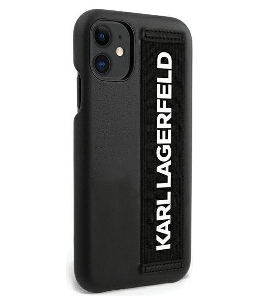 фото Чехол cg mobile karl lagerfeld with elastic strap iphone 12 mini черный