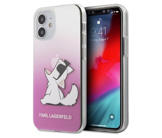 фото Чехол cg mobile karl lagerfeld choupette fun iphone 12 mini розовый