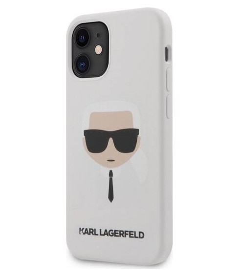 фото Чехол cg mobile karl lagerfeld liquid silicone iphone 12 mini белый