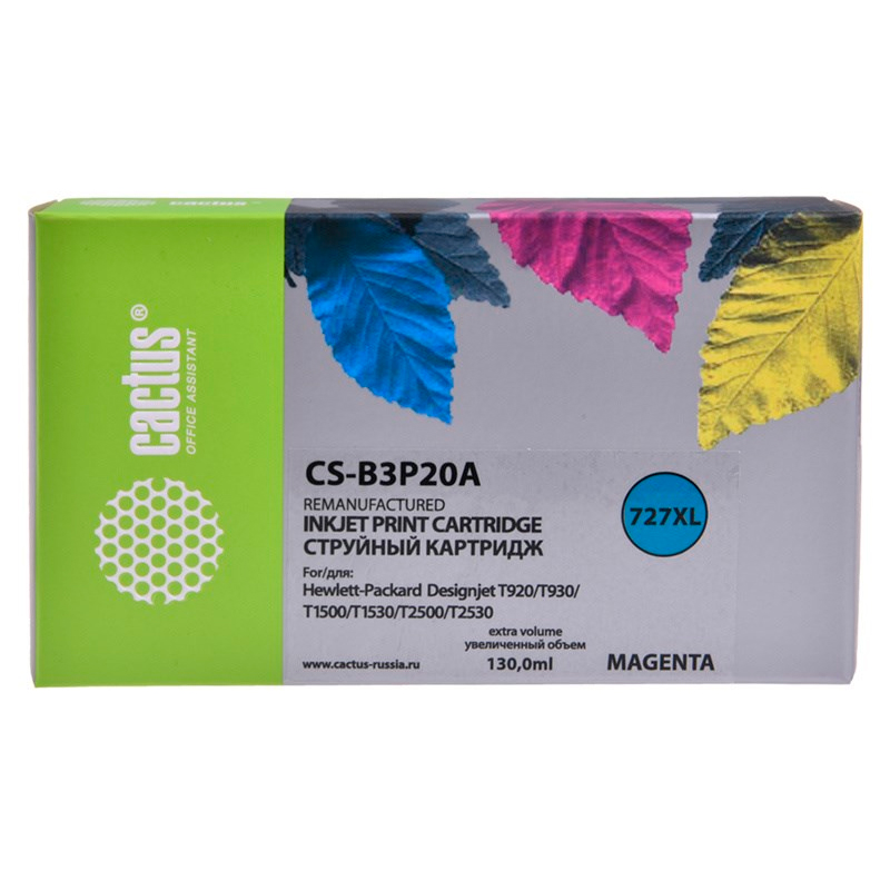 

Картридж для струйного принтера CACTUS (CS-B3P20A) пурпурный, совместимый