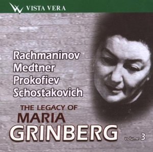 

Гринберг. Наследие Марии Гринберг.Том 3. Сергей Рахманинов; Николай Метнер; Сергей Прокофь, 1 CD