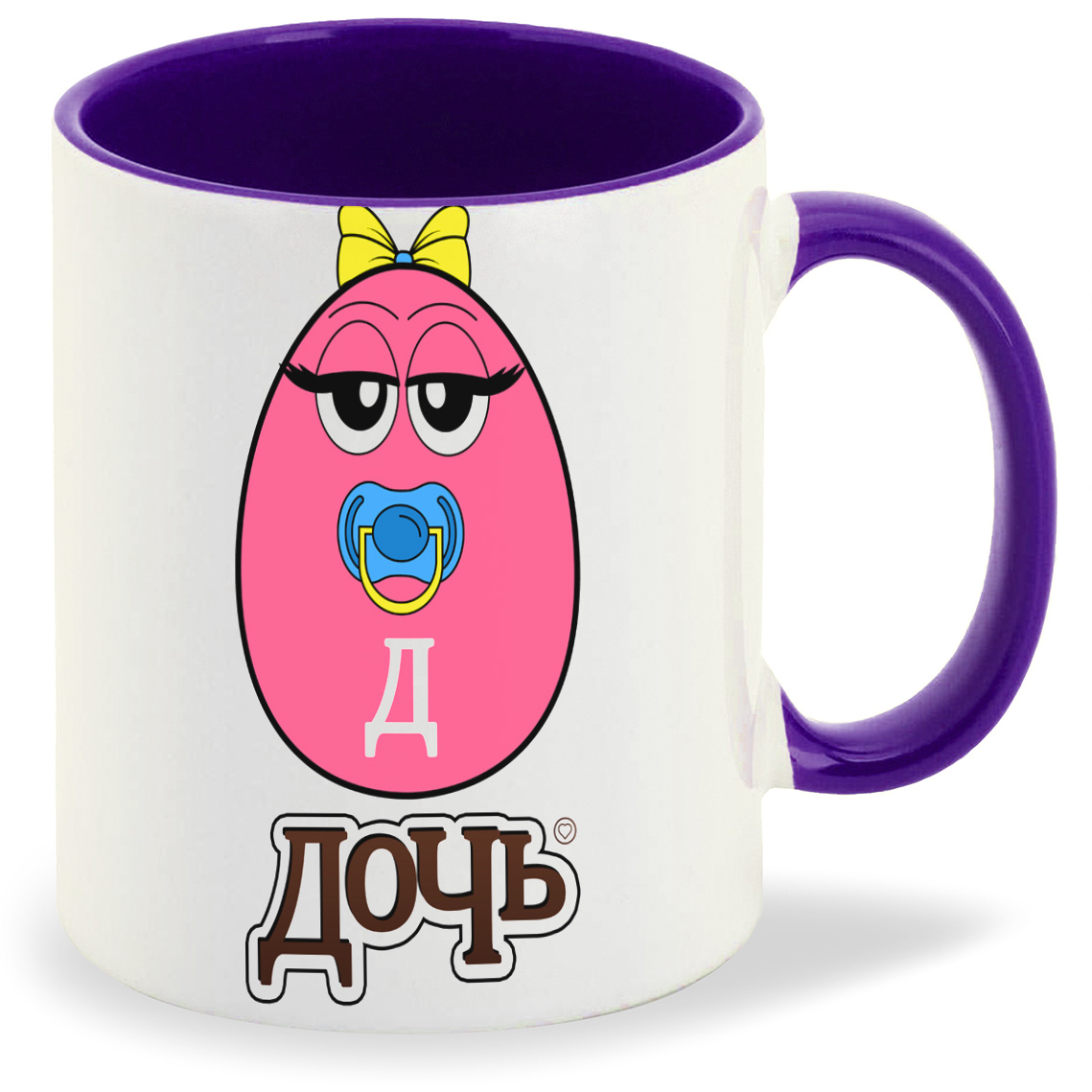 

Кружка CoolPodarok Семья. Дочь яйцо, Семья. Дочь яйцо