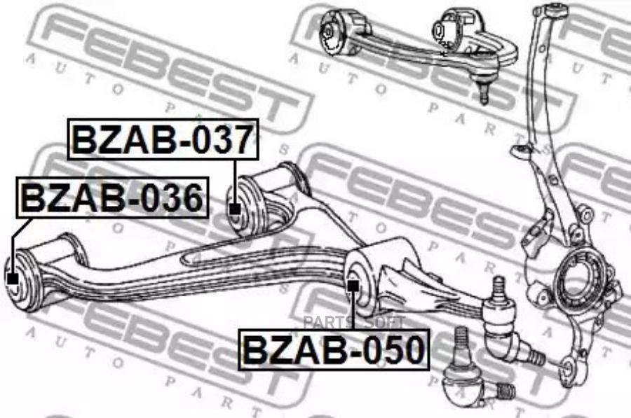 

FEBEST Сайленблок FEBEST BZAB-050