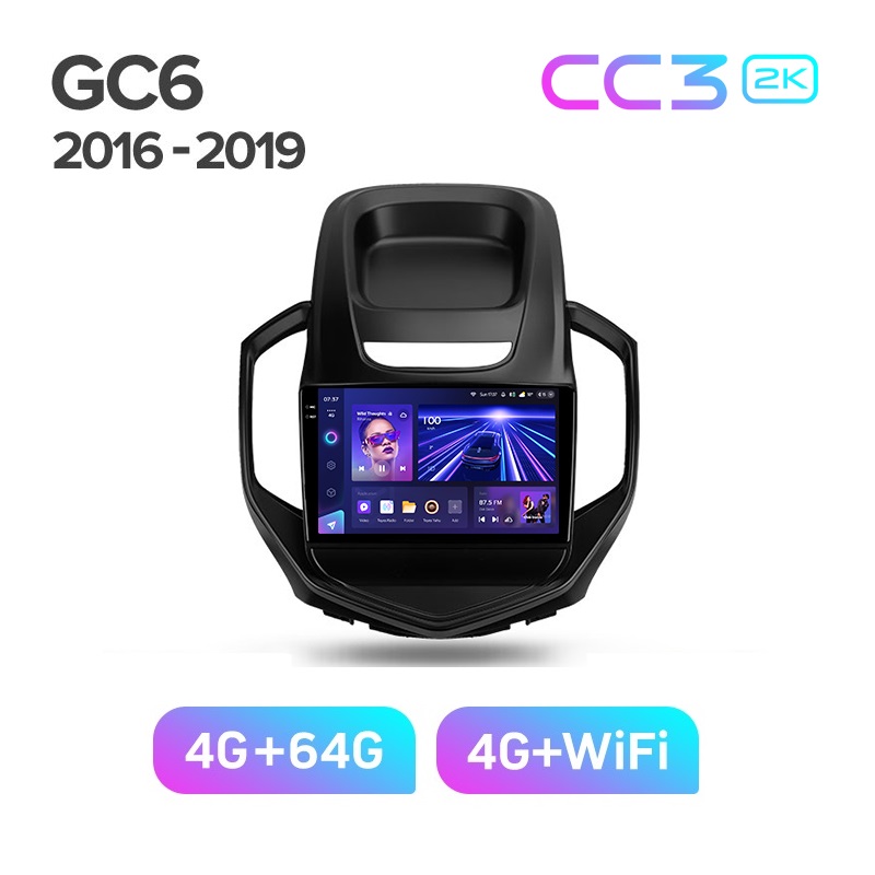 Магнитола TEYES GEELY GC6 2016-2019 г CC3 2K 464ГБ 3789000₽