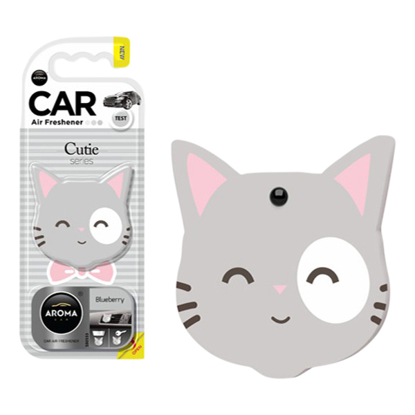 фото Ароматизатор мембранный aroma car art cat cutie bluberry