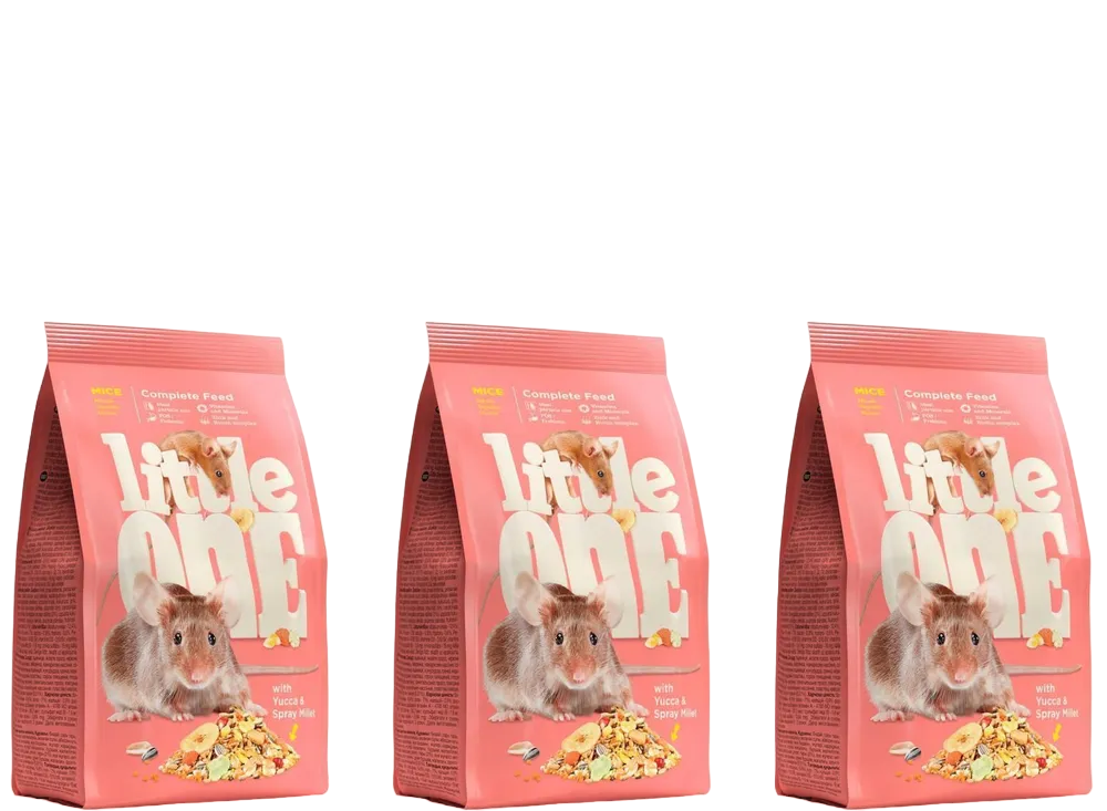 

Сухой корм для мышей Little One, 400 г, 3 шт