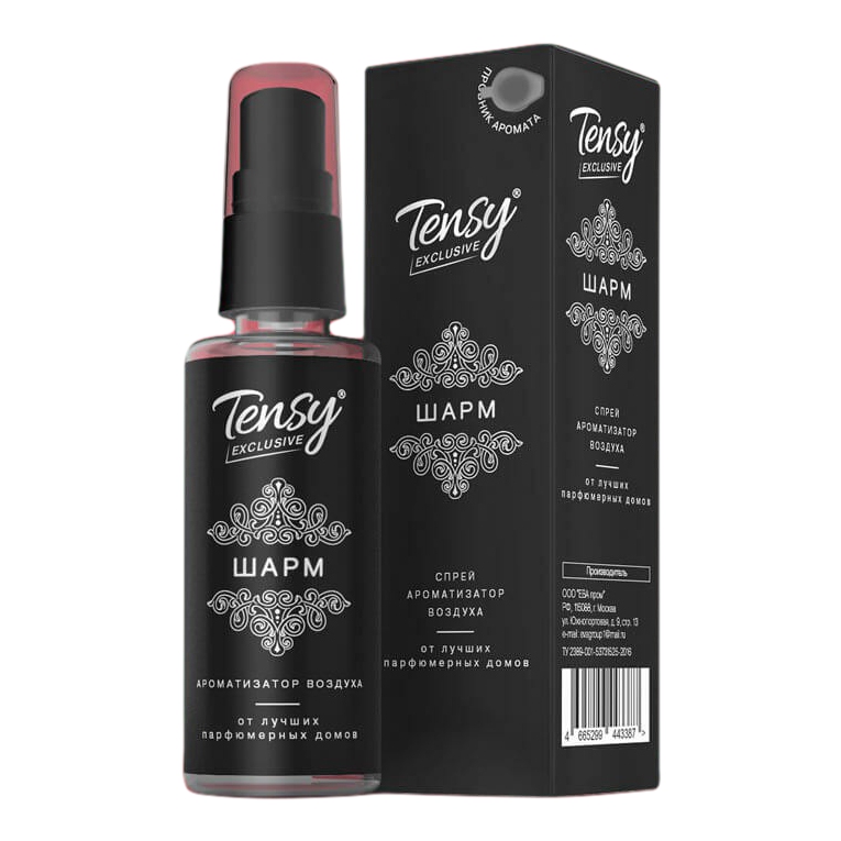 

Ароматизатор в машину Tensy Exclusive Шарм, Черный