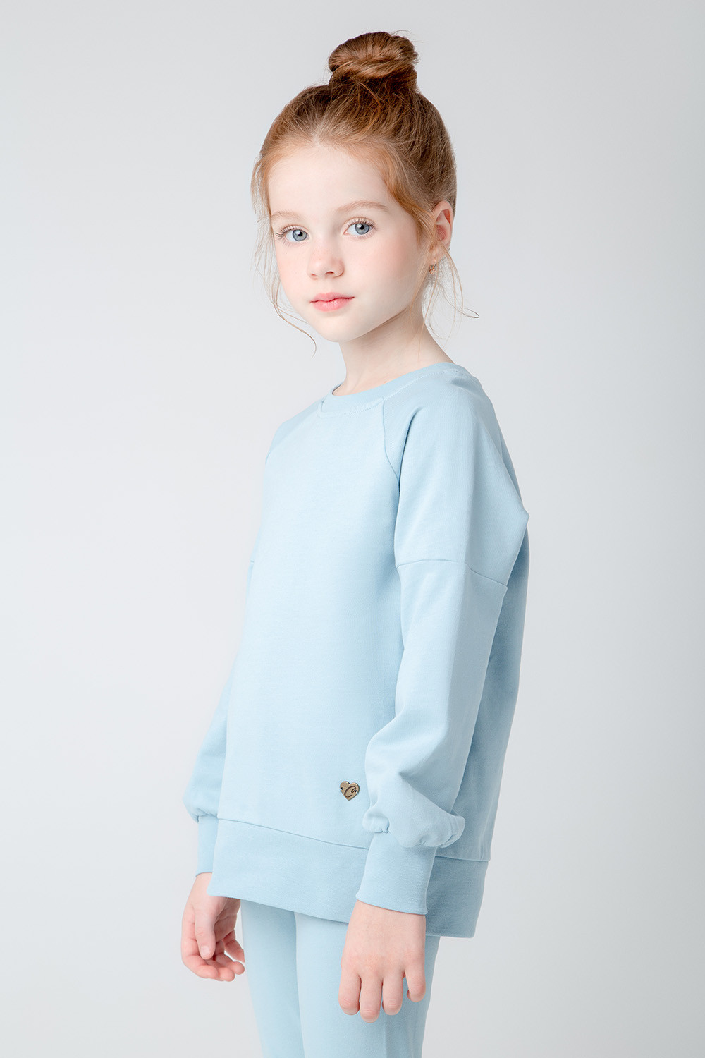 

Свитшот детский CROCKID М 3179-1, голубой, 110, М 3179-1