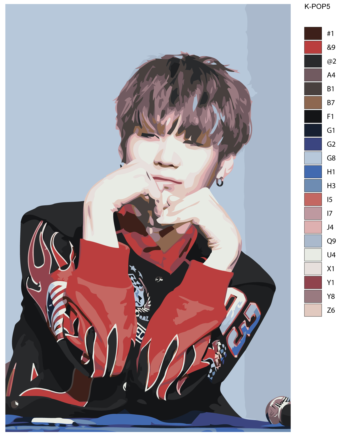 

Картина по номерам, Живопись по номерам, 48 x 72, K-POP5, K-POP5