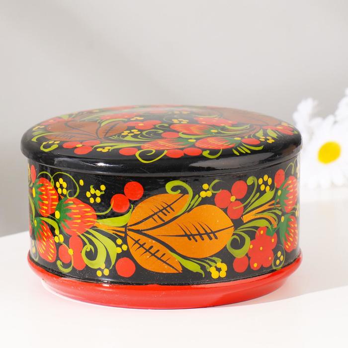 

Коробка «Ягодка», большая, 13х7 см, хохлома, Хохломские узоры