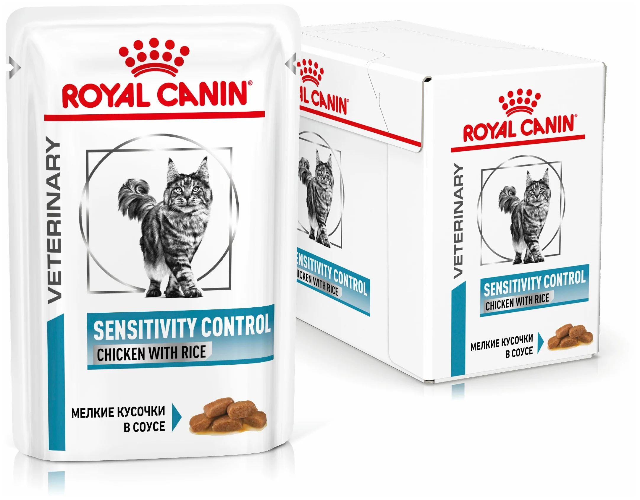 Влажный корм для кошек ROYAL CANIN Vet Diet Sensitivity Control цыплёнок, рис, 28шт по 85г