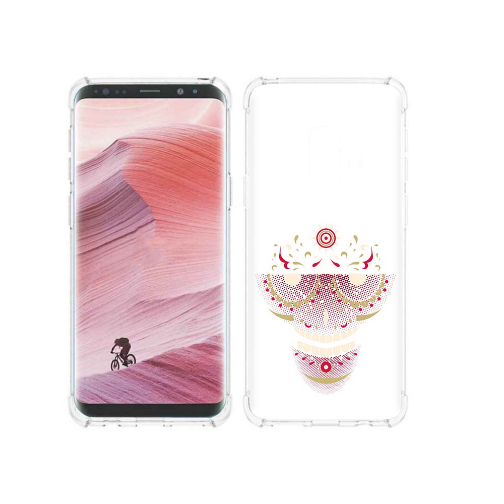 Чехол MyPads Tocco для Samsung Galaxy S9 карнавальный скелет абстракция (PT101623.567.386)