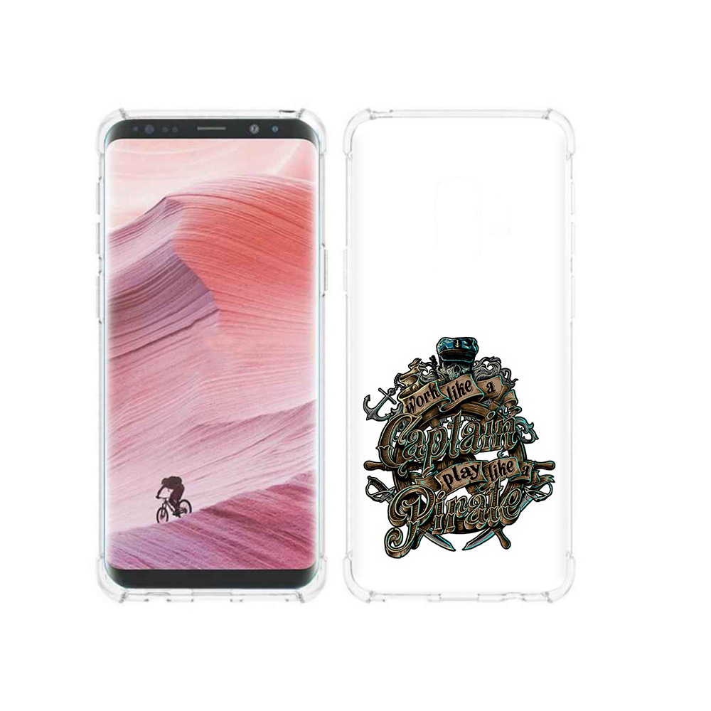 

Чехол MyPads Tocco для Samsung Galaxy S9 капитан пиратов (PT101623.567.385), Прозрачный, Tocco