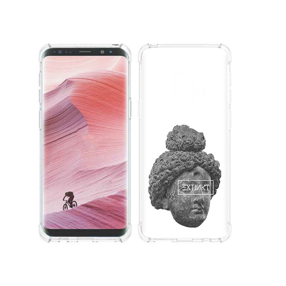 

Чехол MyPads Tocco для Samsung Galaxy S9 каменное лицо девушки (PT101623.567.383), Прозрачный, Tocco