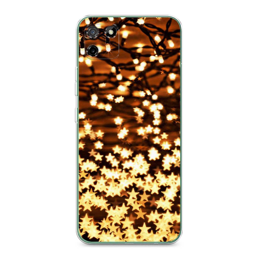 

Чехол на Realme C11 2020 "Новогодняя гирлянда", Золотистый, 253850-5
