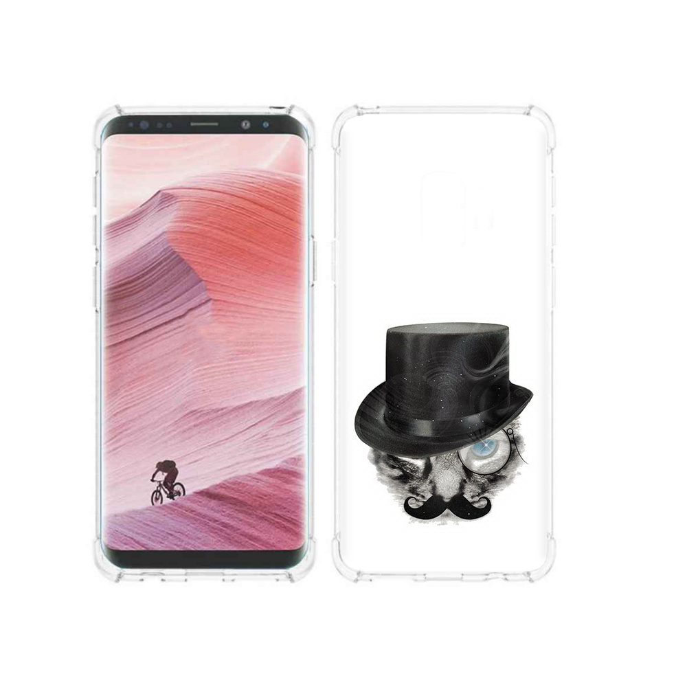 

Чехол MyPads Tocco для Samsung Galaxy S9 интелегентный кот (PT101623.567.378), Прозрачный, Tocco