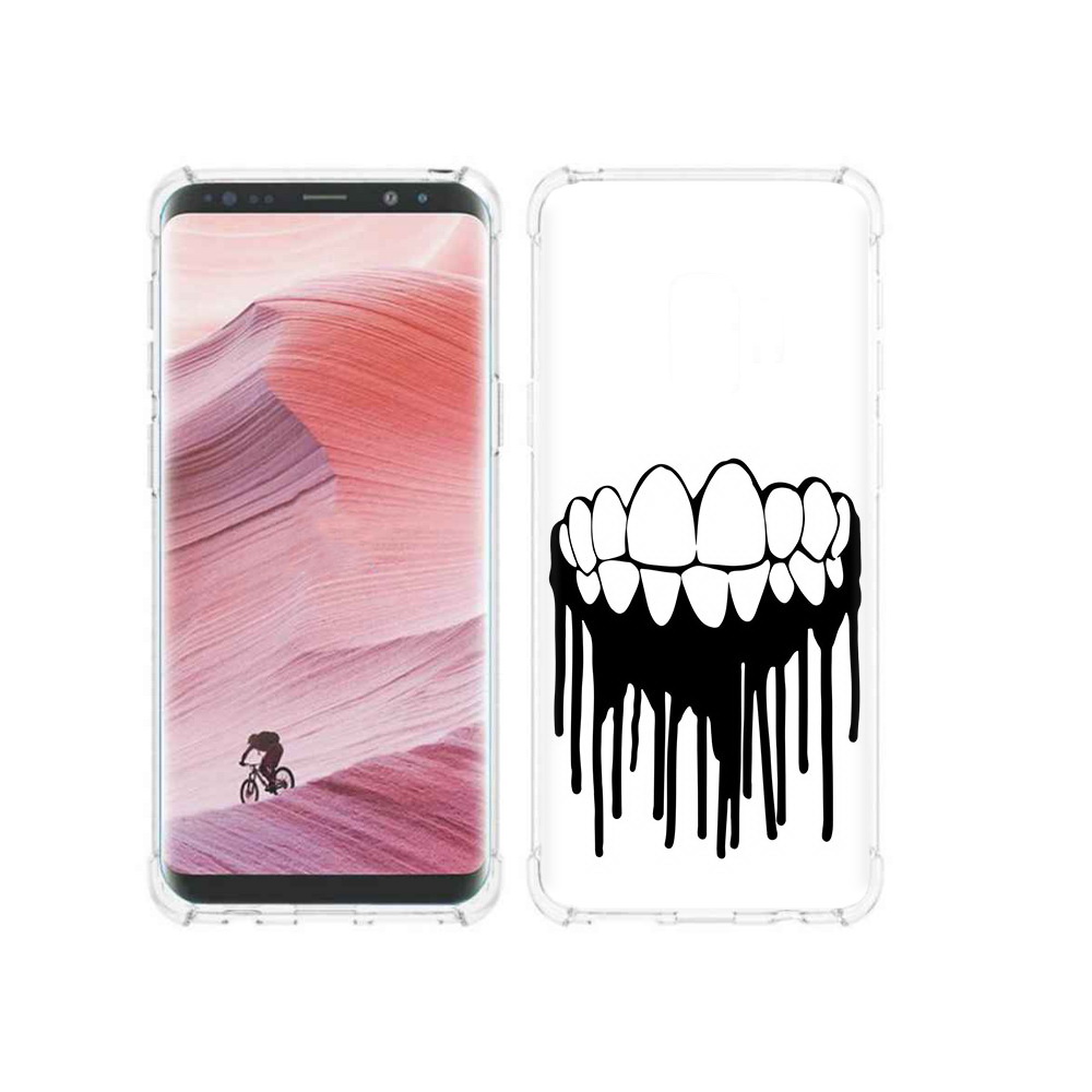 

Чехол MyPads Tocco для Samsung Galaxy S9 зубы (PT101623.567.372), Прозрачный, Tocco