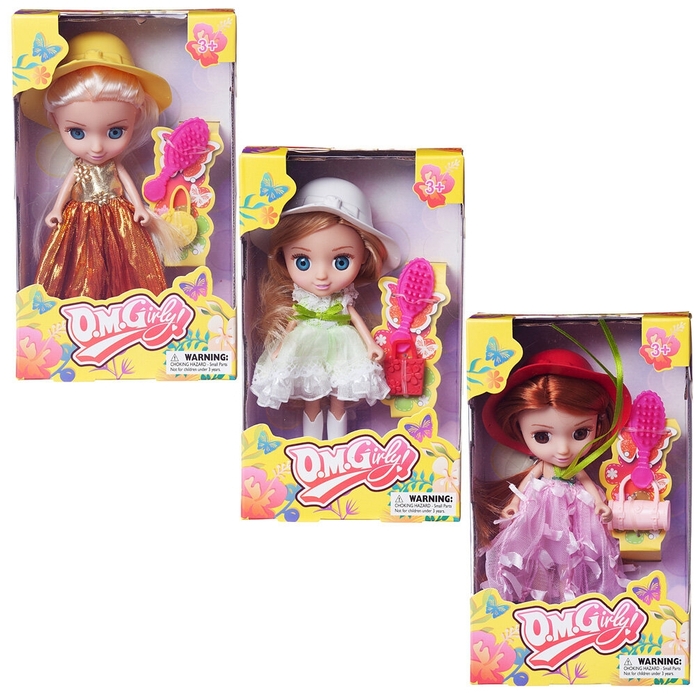 Кукла-мини Abtoys Цветочная фантазия с аксессуарами 3 вида в ассортименте 65003