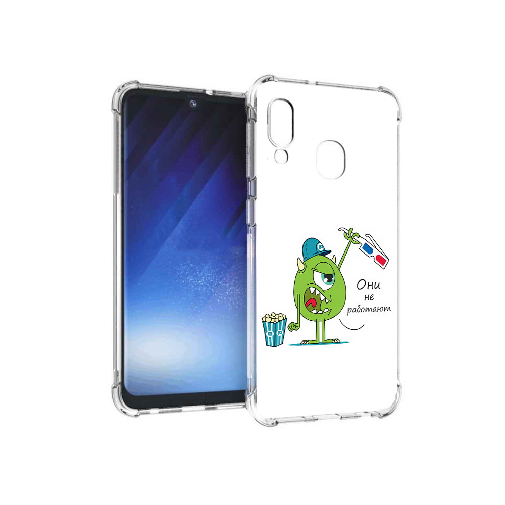 

Чехол MyPads Tocco для Samsung Galaxy A20e Очки не работают (PT133424.505.129), Прозрачный, Tocco