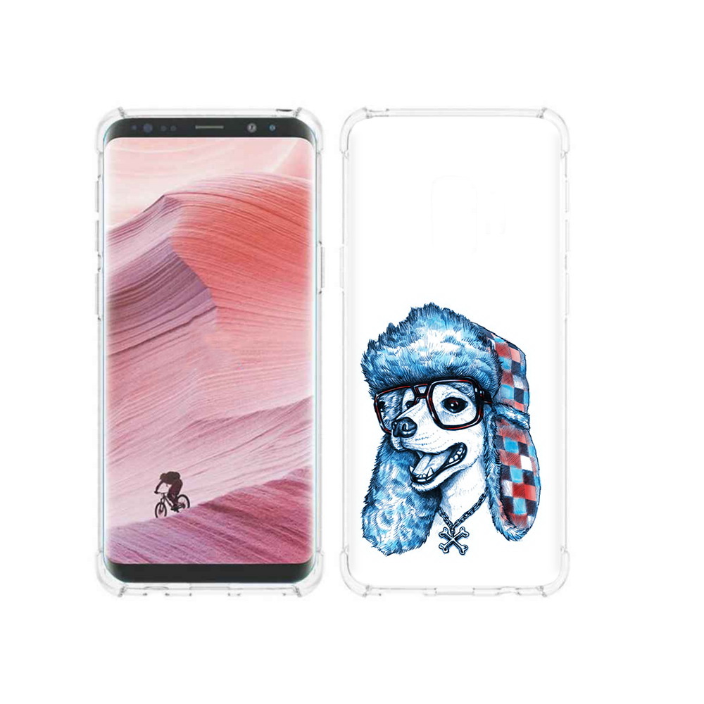 

Чехол MyPads Tocco для Samsung Galaxy S9 зимний пес (PT101623.567.362), Прозрачный, Tocco
