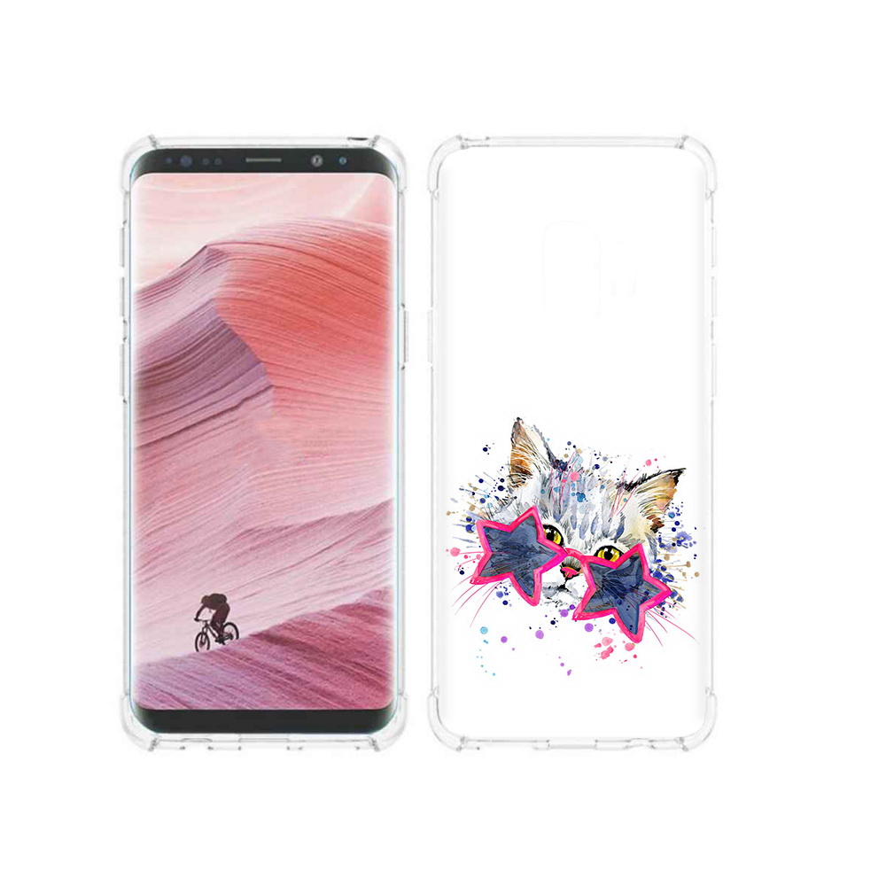 

Чехол MyPads Tocco для Samsung Galaxy S9 звездные очки (PT101623.567.353), Прозрачный, Tocco