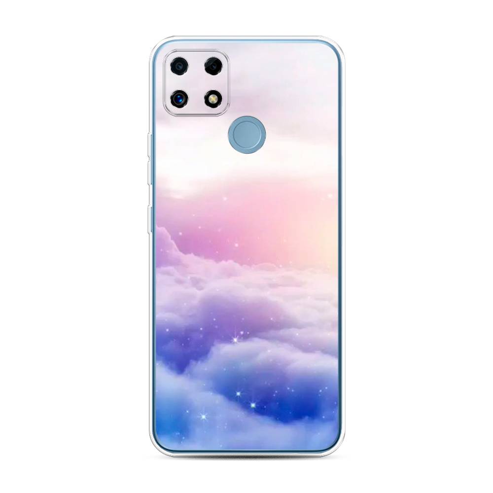 

Чехол на Oppo Realme C25 "Небеса", Голубой;белый;розовый, 257450-2