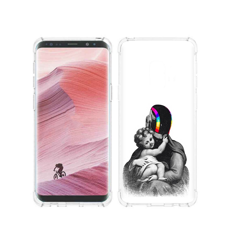 

Чехол MyPads Tocco для Samsung Galaxy S9 защитник в шлеме (PT101623.567.350), Прозрачный, Tocco