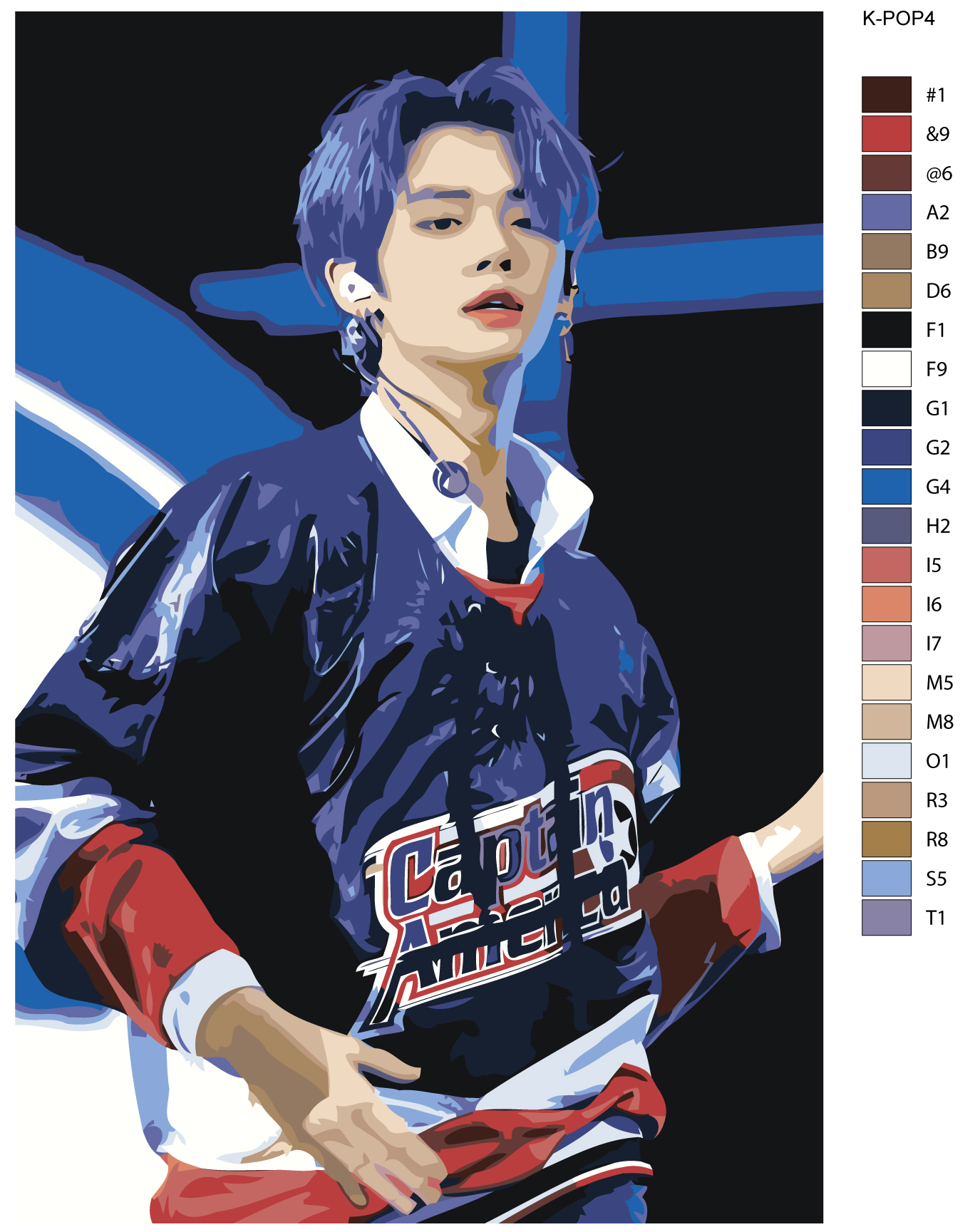

Картина по номерам, Живопись по номерам, 60 x 90, K-POP4, K-POP4