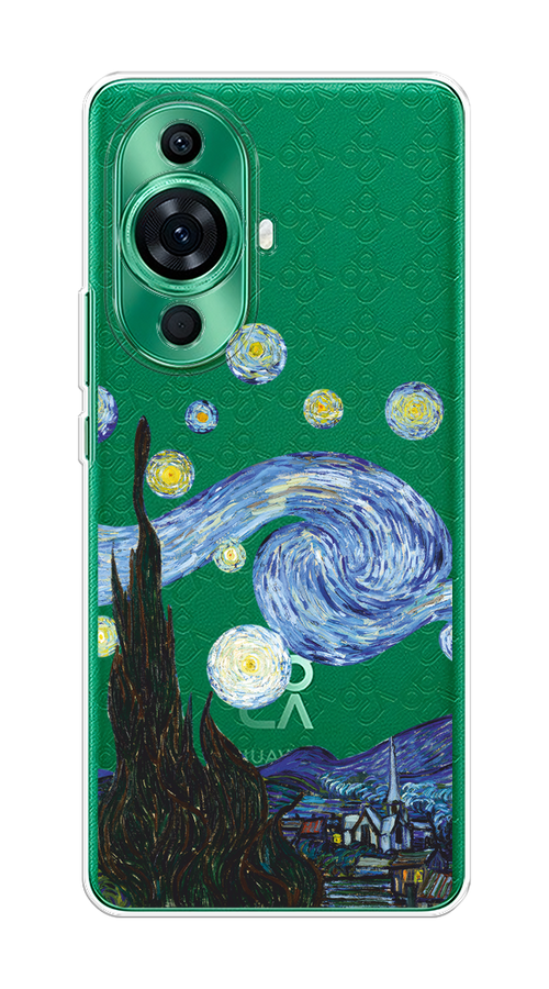 

Чехол на Huawei Nova 11 Pro "Ночь Ван Гога", Голубой;синий;черный, 6121350-1