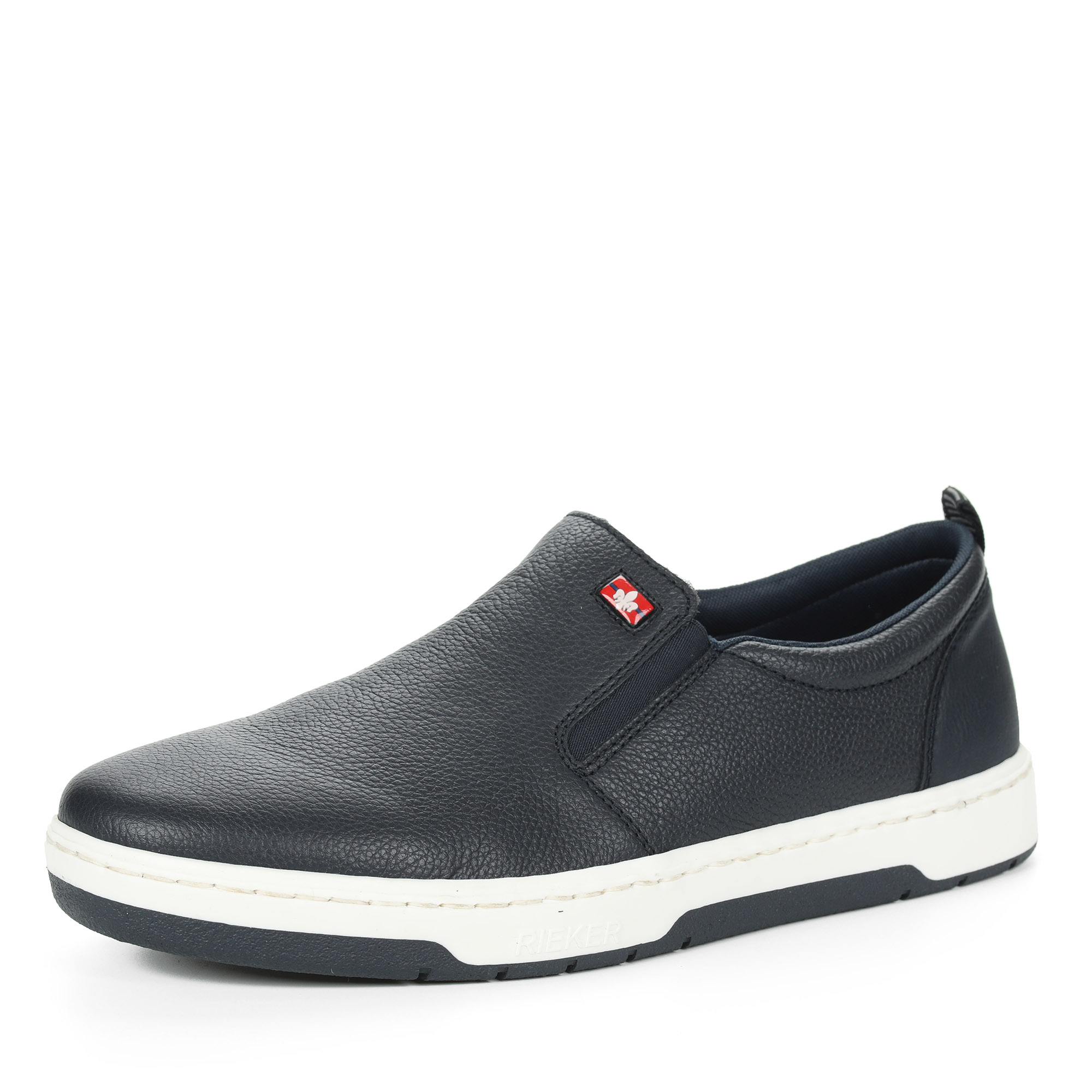 

Слипоны мужские Rieker 15552-14 синие 41 RU, Синий, 15552-14