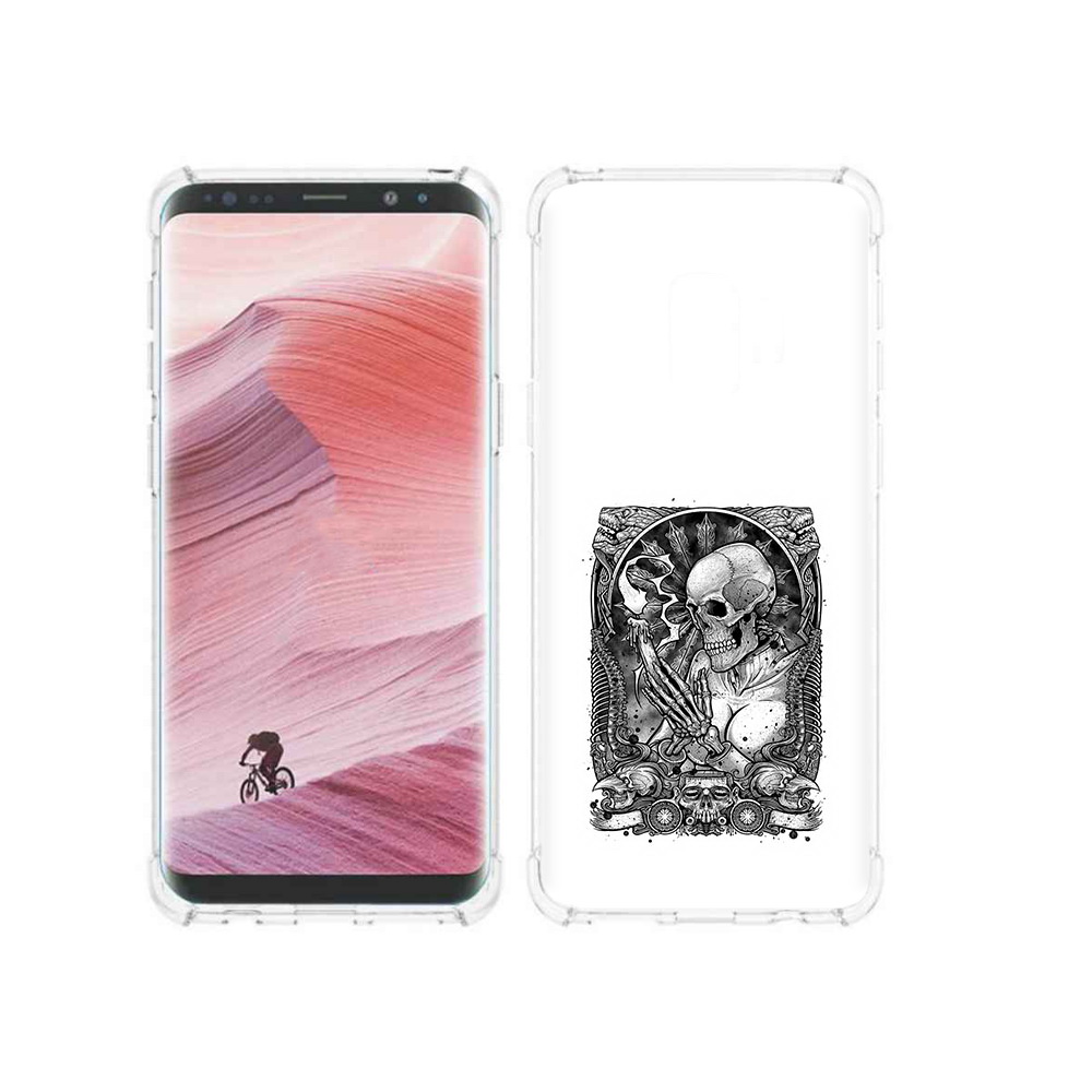 

Чехол MyPads Tocco для Samsung Galaxy S9 девушка скелет (PT101623.567.316), Прозрачный, Tocco