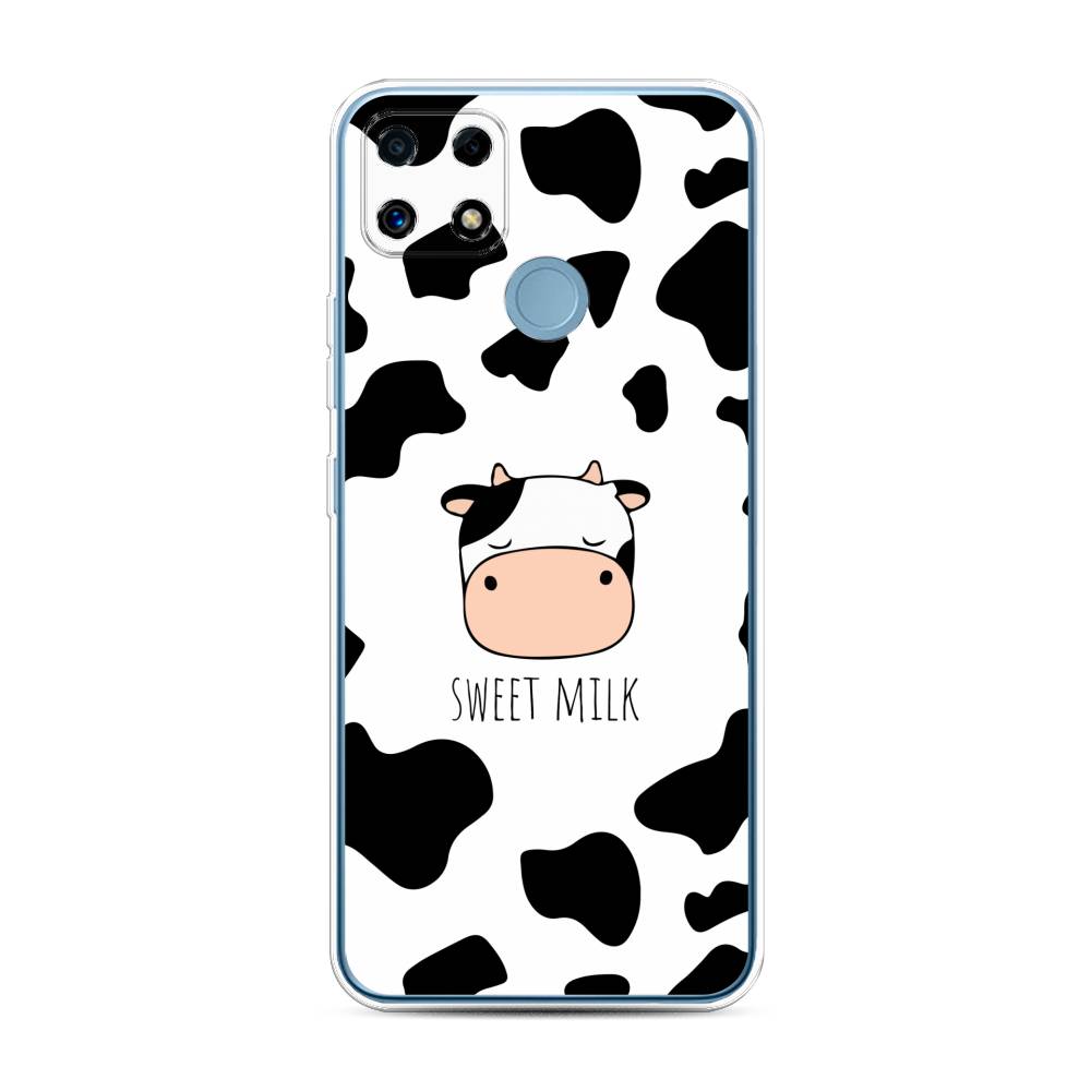

Чехол на Oppo Realme C25 "Sweet milk", Розовый;белый;черный, 257450-1